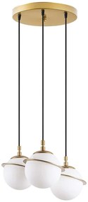 Φωτιστικό Οροφής Hug 942FLG1648 36x36x167cm 3xE14 40W Gold Opviq