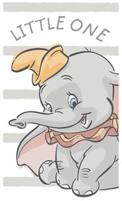 Πετσέτα Θαλάσσης Βελουτέ Παιδική Dumbo 14 Disney Digital Print Grey DimCol Θαλάσσης 100% Βαμβάκι