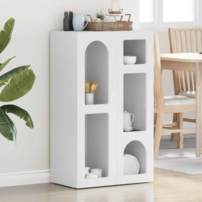 vidaXL Πλαϊνό γραφείο ELST Λευκό 59 x 35 x 100,5 εκ Επεξεργασμένο ξύλο