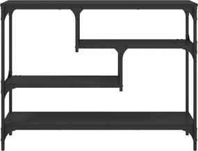vidaXL Τραπέζι Κονσόλα Μαύρο 100x30x75 εκ. από Επεξεργ. Ξύλο
