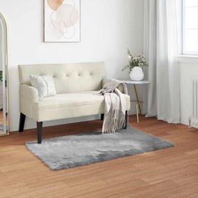 vidaXL Χαλί από τεχνητό πρόβειο δέρμα TAFALLA Γκρι 60 x 110 cm