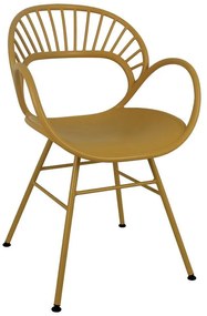 Armchair Rudy PP yellow 57x49x88 εκ.