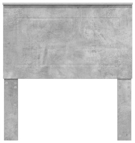 vidaXL Κεφαλάρι Σκυρόδεμα Γκρι 100 cm Επεξεργασμένο ξύλο