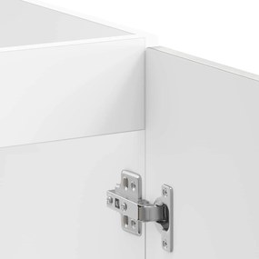 vidaXL Βάση νιπτήρα Lucca 2 pcs Σκυρόδεμα Γκρι Επεξεργασμένο ξύλο