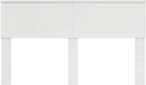 vidaXL Κεφαλάρι Λευκό 150 cm Επεξεργασμένο ξύλο