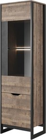 Βιτρίνα Arden: Sand gragne+matera 56,2x194,4x39,6cm