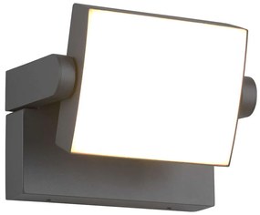 Φωτιστικό Τοίχου - Απλίκα Kansas 246860142 20x10cm Led 1000lm 10W Anthracite Trio Lighting