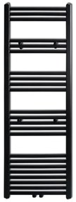 Θερμαντικό Σώμα/Πετσετοκρεμάστρα Κεν. Θέρμανσης Ίσιο Μαύρο 500x1424χιλ