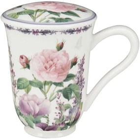 Κούπα Με Καπάκι Romantic Touch LX19554300 300ml Multi Oriana Ferelli® Porcelain