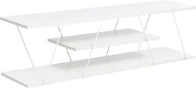 Έπιπλο τηλεόρασης Tars λευκό 120x30x33εκ 120x30x33 εκ.