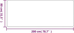 vidaXL Χαλί Διάδρομος Εμφάνιση Σιζάλ Platina 80x200 εκ.