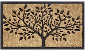 Πατάκι Εισόδου Bombay 087 Tree 45X75cm Beige-Black Sdim 45X75