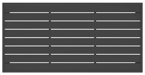 Τραπεζάκι Κήπου Ανθρακί 110 x 55 x 35 εκ. από Ατσάλι - Ανθρακί