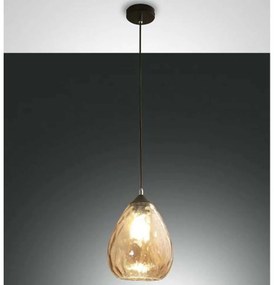 Φωτιστικό Οροφής Smart Gisella 3518-40-125-01 Φ20x24cm 1xE27 60W Amber Fabas Luce