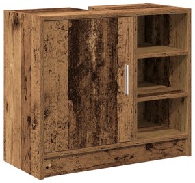vidaXL Ντουλάπα Νιπτήρα  Παλαιό Ξύλο 63x29x55 εκ. Μασίφ Ξύλο