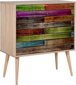 Συρταρτιέρα Soho Megapap χρώμα sonoma 80x40x90εκ.