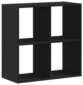 vidaXL Βιβλιοθήκη Μαύρο 68,5x32x68,5 εκ. από Επεξεργασμένο Ξύλο
