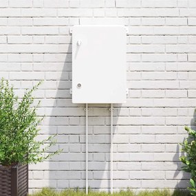 vidaXL Ντουλάπι Ελέγχου Γκρι 35 x 19.5 x 50 εκ. Πλαστικό