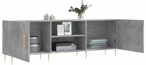 vidaXL Έπιπλο Τηλεόρασης Γκρι Σκυροδέματος 150x30x50 εκ. Επεξ. Ξύλο