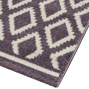 Beauty Home Χαλί Vibe Art 9578 133x190 Lila White Λιλά Λευκό