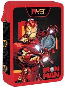 Κασετίνα Διπλή Γεμάτη (15x5x21) Must Iron Man 000506308