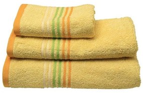 Πετσέτα πενιέ Stripes Yellow Προσώπου (50x100)