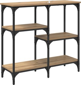 vidaXL Τραπέζι κονσόλας Artisan Oak 80 x 29 x 75 εκ Επεξεργασμένο ξύλο