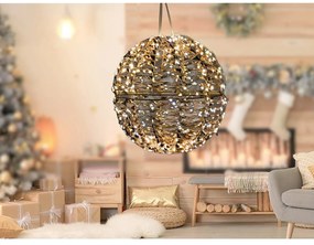 Χριστουγεννιάτικη Σφαίρα Με 400 MicroLED Θερμό Λευκό 30cm