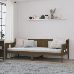 Καναπές Κρεβάτι Καφέ Μελί 80 x 200 εκ. από Μασίφ Ξύλο Πεύκου