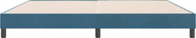 vidaXL Box Spring Κρεβάτι χωρίς στρώμα Σκούρο μπλε 180x220cm Βελούδινο