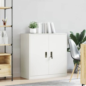 vidaXL Ντουλάπι αποθήκευσης Λευκός 90 x 40 x 90 cm Ατσάλι