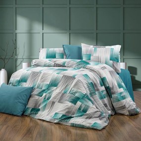 Παπλωματοθήκη Ευφημία 475 Petrol DimCol Υπέρδιπλo 220x240cm Cotton-Polyester
