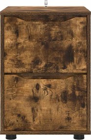 vidaXL Ντουλάπι αποθήκευσης Καπνιστό Δρύς 40 x 48 x 57 εκ