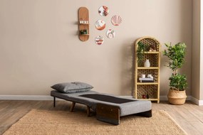 Πολυθρόνα-Κρεβάτι Ανοιχτό Γκρι COSMO SINGLE 77x70x82