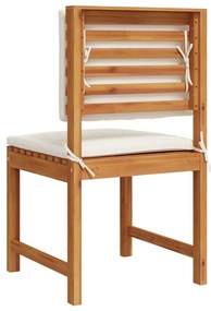 vidaXL Καρέκλα Κήπου Χωρίς Χερούλι 2 pcs Καφέ 50 x 50 x 91 εκ.