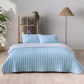 Κουβερλί Υπέρδιπλο (220x240) 2 Όψεων Kentia Versus Zuccero 01 Blue