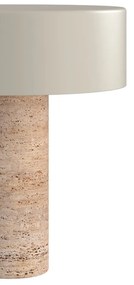 Table Lamp DOME DECO με βάση από τραβερτίνη LI2-C3-00M1