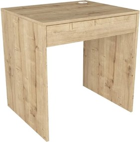 Γραφείο εργασίας Mida Megapap χρώμα sapphire oak 72x60x73,8εκ.