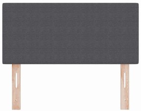 vidaXL LED κεφαλάρι με φώτα λωρίδας LED Σκούρο γκρι 80 cm ύφασμα