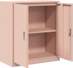 vidaXL Ντουλάπι αποθήκευσης Ροζ 80 x 40 x 90 εκ Ατσάλι