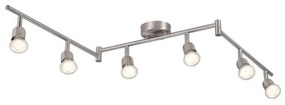 Φωτιστικό Οροφής - Spot Avenue 6-Rail 2113210132 GU10 15,5x119cm Brushed Steel Nordlux