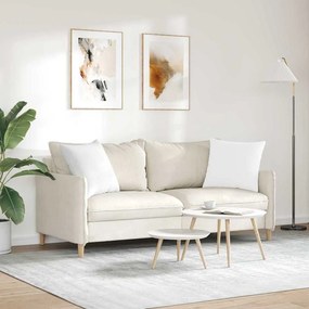 vidaXL Μαξιλάρι Καναπέ 2 pcs Λευκό 50 x 50 cm ύφασμα