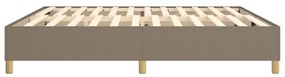 Πλαίσιο Κρεβατιού Boxspring Taupe 200x200 εκ. Υφασμάτινο - Μπεζ-Γκρι