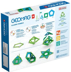 Παιχνίδι Σετ Classic Panels 52 Green Geomag
