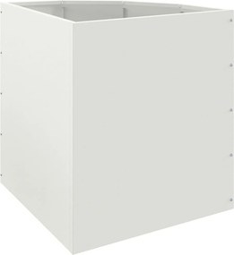 vidaXL Γωνιακό Ροδόδεντρο Λευκό 45 x 45 x 50 εκ Ατσάλι