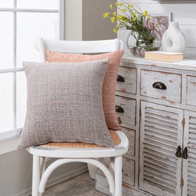 Μαξιλαροθήκη Διακοσμητική Noto 15 Orange Teoran 43X43 Cotton-Polyester