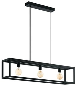 Φωτιστικό Οροφής Elswick 49564 Black Eglo Μέταλλο