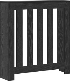 vidaXL Καπάκι Καλοριφέρ Μαύρη Δρυς 78 x 20 x 82 cm Επεξεργασμένο Ξύλο