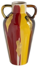 Artekko Ekko Πολύχρωμο Κεραμικό Διακοσμητικό Βάζο (18.7x16.3x31.5)cm Artekko A61209