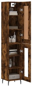 vidaXL Ντουλάπι Καπνιστή δρυς 34,5x34x180 εκ. από Επεξεργασμένο Ξύλο